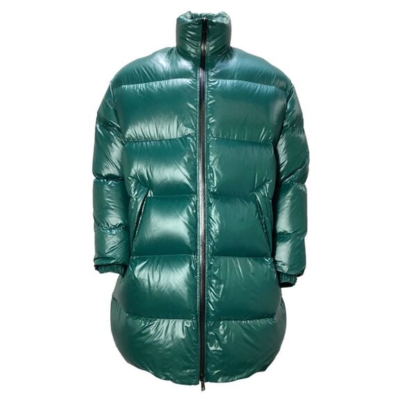 Bottega Veneta Puffer Coat in Green Polyamide
